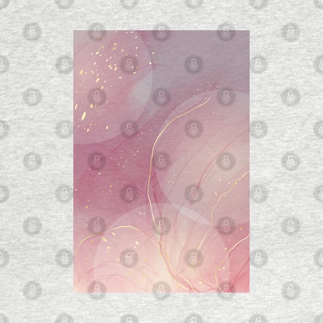 Blush pink and grey abstract modern watercolor trendy art by laverdeden